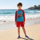 Сонцезахисна футболка для хлопчика топ для плавання 122-128 (6-8Y) Disney блакитний/червоний - зображення 1