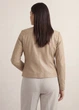OCHNIK Жіноча шкіряна куртка PLUS SIZE KURDS-0154L-1B 3XL бежева - изображение 2