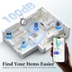 Метки Air Tracker QCOQ - набор из 4 штук. Локаторы предметов совместимы с Apple Find My (только для iOS), звуковой сигнал 100 дБ, - изображение 2