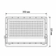 Світлодіодний прожектор LED SHPAK D-200W 6500K IP65 LIGHT SET - зображення 5