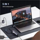 Адаптер UGREEN 60554, Space Grey, 5-в-1 USB-Ethernet, 3хUSB 3.0, Gigabit RJ45, USB-C питания, Plug & Play - изображение 2