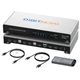 KVM-перемикач DIGITNOW! HDMI для 2 ПК и 2 мониторов (Dual Monitor Extended, 4K@60 Гц RGB 4:4:4, USB Hub, аудио, IR-пульт, Hotkey) - изображение 1