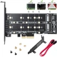 Карта розширення адаптер MZHOU Dual M.2 SSD SATA III і M2 to PCIe 3.0 X4 - зображення 3