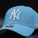 Голубая кепка 47 brand New York Yankees B-MVPSP17WBP-CO - изображение 4