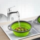 Дуршлаг силиконовый складной большой и маленький Collapsible filter baskets диаметром 20 см - изображение 3