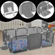 Детский игровой манеж-ограждение 125х125х63см для игр с баскетбольной корзиной и карманом для игрушек, серый - изображение 3