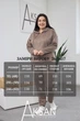 Женский замшевый костюм-двойка демисезонный кофта на молнии с капюшоном и джоггеры Aksan 26.1417 50(2XL) Светло коричневый - изображение 7