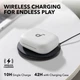 Бездротові навушники Anker Soundcore AeroFit 2, White, Hi-Res, LDAC, 42H, IP55, Bluetooth 5.4, Wireless Charge, BassTurbo - зображення 8