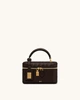 Жіноча сумка кросс-боді через плече JW PEI Cleo Woven Texture Box Shape Top Handle Bag Dark Brown (131446) - зображення 1