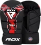 Тренувальні рукавиці RDX GRAPPLING GLOVES SHOOTER NEW AURA F17 Чорний, Червоний S (GSR-F17BR S) - изображение 1