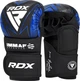 Рукавиці для ММА RDX GRAPPLING GLOVES SHOOTER IMMAF-1 Чорний, Синій L (GSR-IMF-1U L) - изображение 1