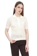 Однотонная футболка-поло Equilibri 42/44(S/M) Молочный (Milk) (142022) - изображение 1
