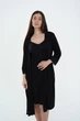 Халат для беременных и кормящих Мамин дом 50(2XL) Чёрный (138264) - изображение 2