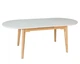 Раскладной обеденный стол ALBERTO CERAMIC 160(200) × 90, бежевый матовый / дерево Intarsio - изображение 5
