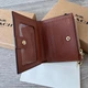 Кошелек Coach маленький коричневый натуральная кожа + подарочная упаковка - изображение 2