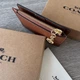 Кошелек Coach маленький коричневый натуральная кожа + подарочная упаковка - изображение 3