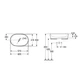 Умивальник на стільницю Villeroy&Boch Architectura White Alpin з переливом (5A266001) - зображення 4