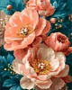 Картина по номерам Origami Розовые пионы с красками металлик 40х50 см (LW 3170-01) - изображение 1
