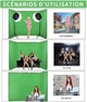Система поддержки фона для фотостудии GSKAIWEN 7.87 x 13.12" Черный Б/В - изображение 4