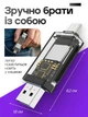 Кардрідер WALKER WCD-72 microSD, SD card reader перехідних (вихід USB2.0, Type-C) прозорий - изображение 5
