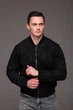 Куртка бомбер замшева комір стійка чоловіча 2XL чорна 5218880s4 - изображение 5