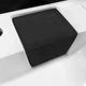 Умивальник на пральну машину без переливу Adamant Washer New Black-White Glossy штучний камінь 59,5 см - зображення 3