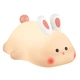 Нічник світильник HOCO HX16 2W 1200mAh Silicone lamp Rabbit White (6942007672764) - зображення 1