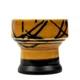 Чаша для кальяна Sweet Bowls 6.2см Ring Glaze Yellow желтая, глиняная с углублением - изображение 1