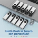 Флеш накопитель USB 2.0 WOOLKEN 8GB, набор 50 шт, поворотный корпус, LED, черный - изображение 2