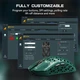 Игровая Мышка ATTACK SHARK R5 ULTRA Green КАРБОНОВЫЙ Корпус Беспроводная Трехрежимная 2.4G/Bluetooth/Кабель, 8000Hz, PAW3950MAX, 42000 DPI, 39 грамм Ультралегкая - изображение 7