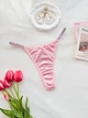 Жіночі трусики стрінги з блискучими лямками Honey Fashion Accessories M/L рожевий (2-111) - зображення 1