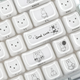 Набір кейкапів Miffy Bunny White — MOA профіль, PBT, 119 клавіш для механічної клавіатури - зображення 4