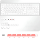 Кейкапи для механічної клавіатури "Minimalist White" з російською розкладкою, 129 клавіш, MO профіль - зображення 2