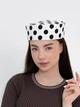 Шляпа таблетка коттоновая в горох D.Hats цвет белый - изображение 2