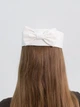 Шляпа таблетка с бантом коттоновая D.Hats цвет молочный - изображение 3