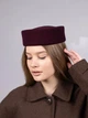 Шляпа таблетка кашемировая D.Hats бордового цвета - изображение 1