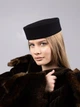 Шляпа таблетка кашемировая D.Hats черного цвета - изображение 2