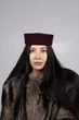 Шляпа таблетка кашемировая D.Hats бордового цвета - изображение 7