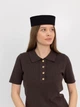 Шляпа таблетка коттоновая D.Hats цвет черный - изображение 6
