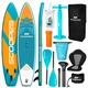 Надувна SUP дошка Scoopes Velo 350 см 2в1 (SUP + каяк) з веслом, сидінням, насосом та повним комплектом аксесуарів - зображення 1
