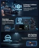 SIXWIN відеореєстратор автомобільний 4K + 2K 1080p, 2 камери, WLAN, GPS, ADAS, нічне бачення, 24H паркування - изображение 8
