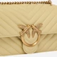 Torebka crossbody damska ze skóry naturalnej mała Pinko Love One Mini 100074A0GK C39Q Żółta (800070357041) - obraz 3