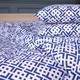 Простынь MirSon Полуторная 150х220 см 17-0946 Abstract Blue Бязь (2200013163640) - изображение 1
