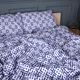 Простынь MirSon Полуторная 150х220 см 17-0946 Abstract Blue Бязь (2200013163640) - изображение 2