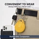 Чіп-брелок RFID, 125kHz (тільки читання) EM4100/TK4100, 34х29х5мм, Blue - зображення 9