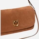 Torebka bagietka damska ze skóry naturalnej Pinko Click Soft Horizontal Handle 106178A0F6 L17Q Brązowa (800070357035) - obraz 3