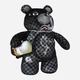 Plecak miejski Sprayground Sip N' Smoke Moneybear 910B8224NSZ Czarny (800070353667) - obraz 3