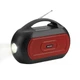 Портативна колонка з ліхтарем NEWVEW NV-V50 Solar Panel/BT/USB/TF/FM/AUX Red - зображення 2