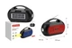 Портативна колонка з ліхтарем NEWVEW NV-V50 Solar Panel/BT/USB/TF/FM/AUX Red - зображення 4