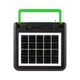 Портативная колонка с фонарем NEWVEW NV-9218 Solar Panel/BT/USB/TF/FM Green - изображение 3